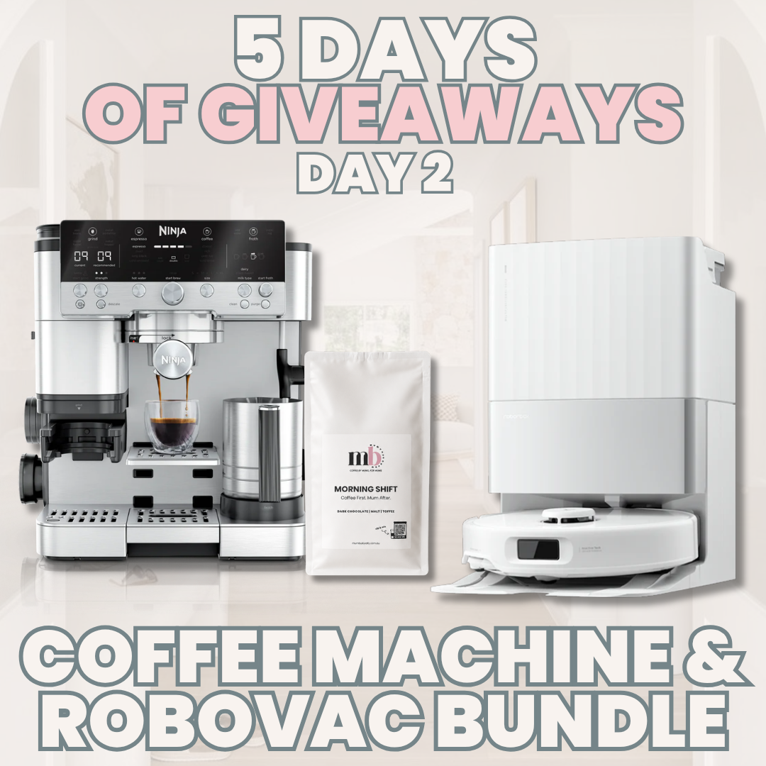 5 DAYS OF GIVEAWAYS - DAY 2 - COFFEE MACHINE & ROBOVAC BUNDLE